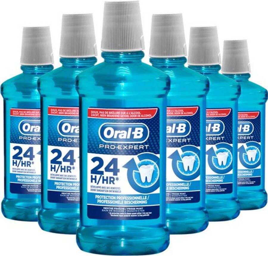 Oral-B Pro Expert Fresh Mint Voordeelverpakking 6x250 ml Mondwater