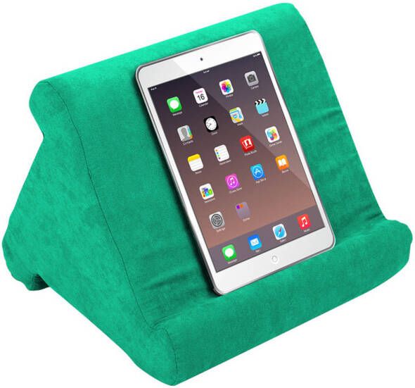 Orange Donkey Tablethouder tablet e-reader smartphone kussen pillow pad standaard Groen