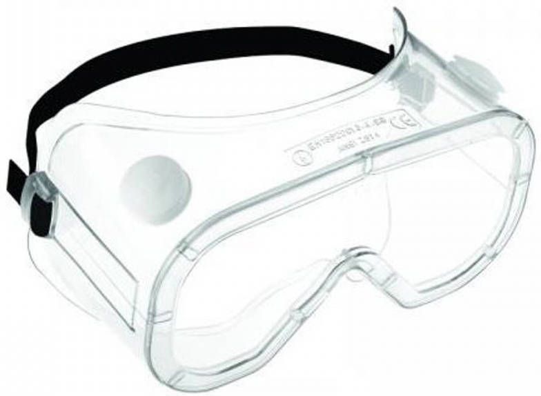 Orange85 Veiligheidsbril met elastiek beschermbril transparant met ventilatiegaten