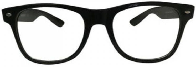 Orange85 bril zonder sterkte Zwart Nerdbril Heren Dames Zwarte bril
