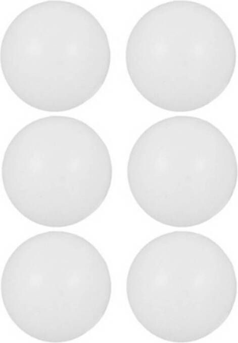 Orange85 Ping pong ballen 6 stuks Wit Plastic Tafeltennis Sport