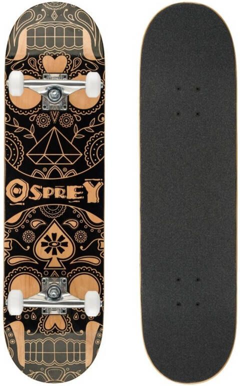 Osprey skateboard Candy Skull bruin 79 x 20 cm