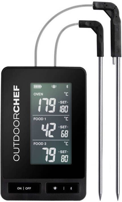 Outdoorchef Outdoor Chef BBQ Accessoire Kerntemperatuurmeter Check Pro Gourmet Kunststof Grijs