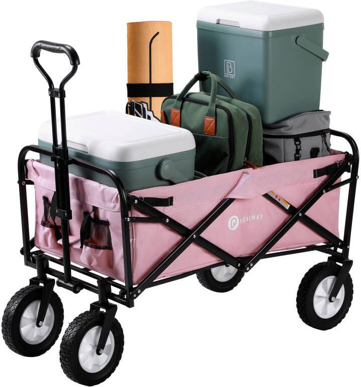 Packaway Opvouwbare Bolderkar van Wasbaar Polyester tot 70KG 98 x 53 cm ROSE