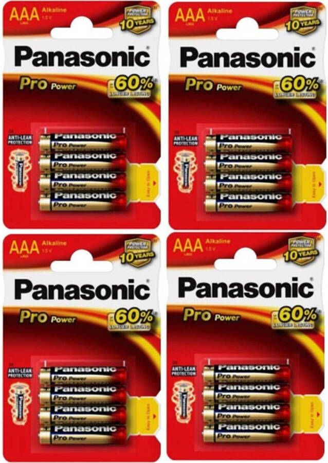 Panasonic AAA Pro Power Batterijen 16 stuks