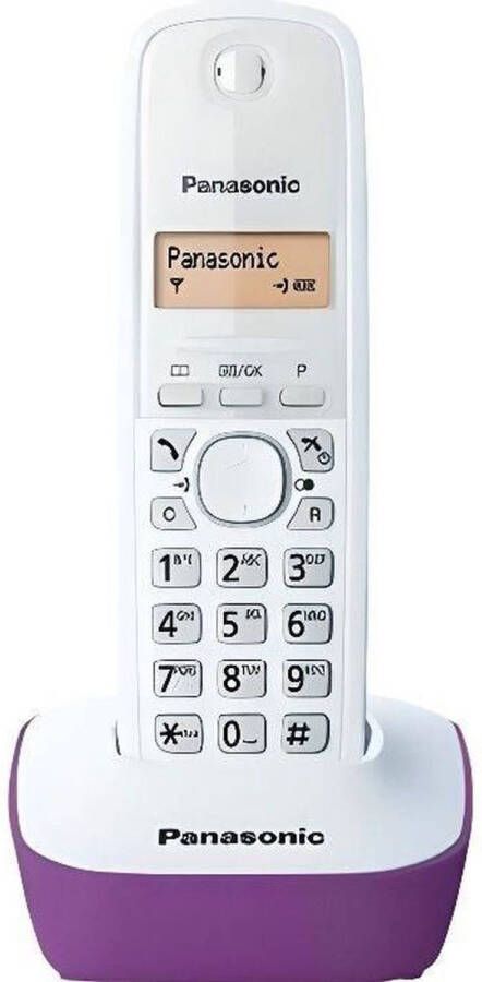 Panasonic KX-TG1611FRF Solo Draadloos antwoordapparaat Wit Paars