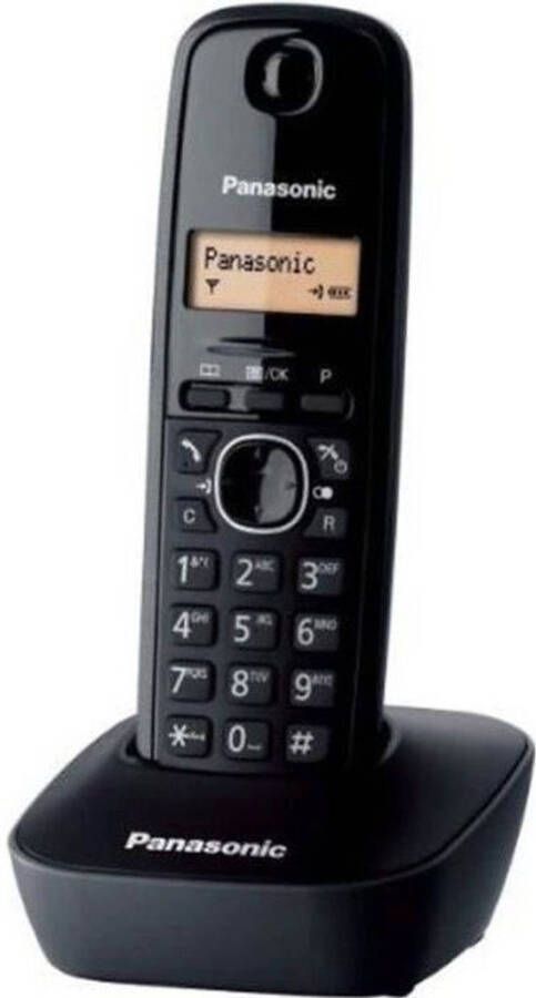 Panasonic KX-TG1611FRH Solo draadloze telefoon zonder antwoordapparaat Zwart