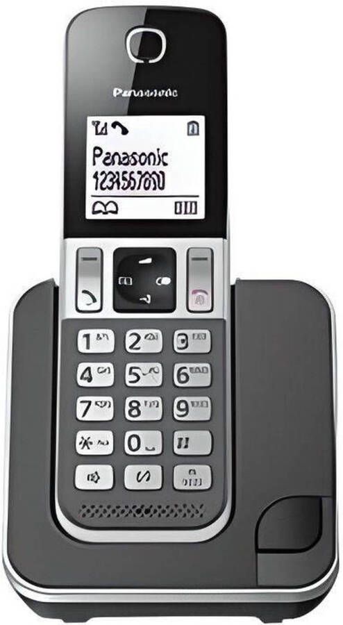 Panasonic KX-TGD310FRG Solo draadloze telefoon zonder antwoordapparaat Zwart