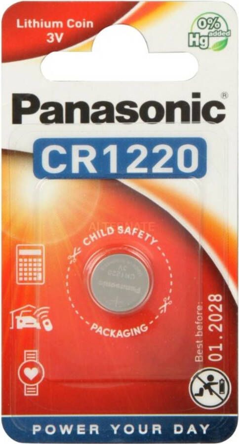 Panasonic Lithium CR1220 3V blister 1