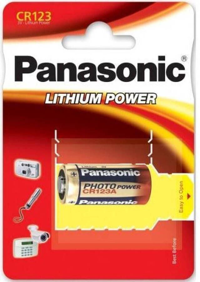 Panasonic Photo Power CR123A 3V batterijen 2 stuks