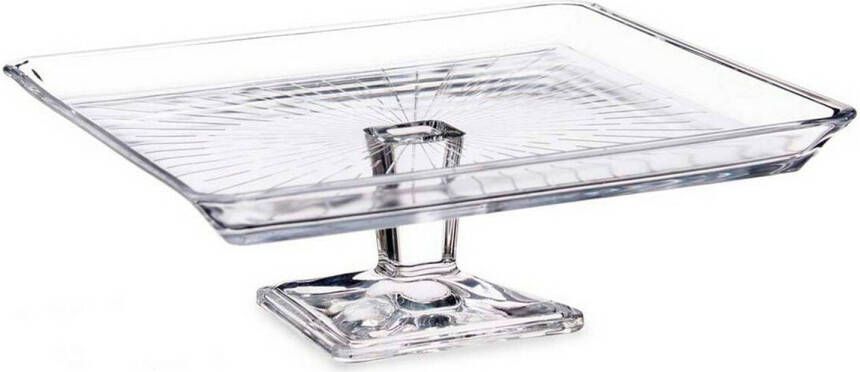 Pasabahce Taartplateau Madlen Kristal Transparant (23 7 x 8 x 23 7 cm)