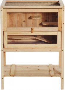 Paws & Claws Hamsterkooi Hamster Knaagdierenkooi Dieren Hout L60 X B40 X H80 Cm