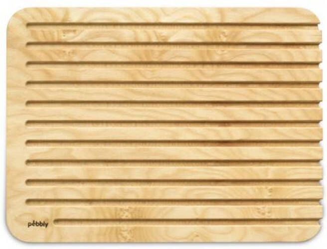 Pebbly Broodplank 40x30 cm Hout Transparant