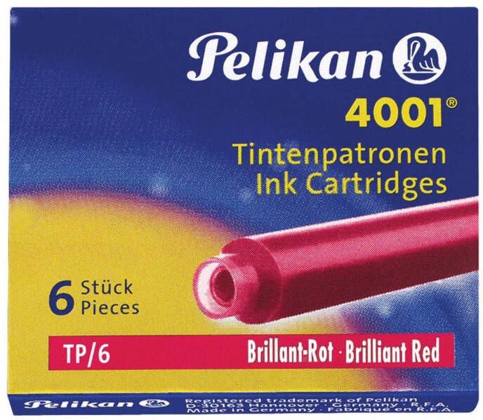 Pelikan inktpatronen 4001 rood