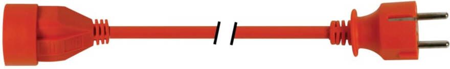 Perel Verlengkabel 20 M 230 V 3500 W Type E f Voor Binnen Pvc Oranje