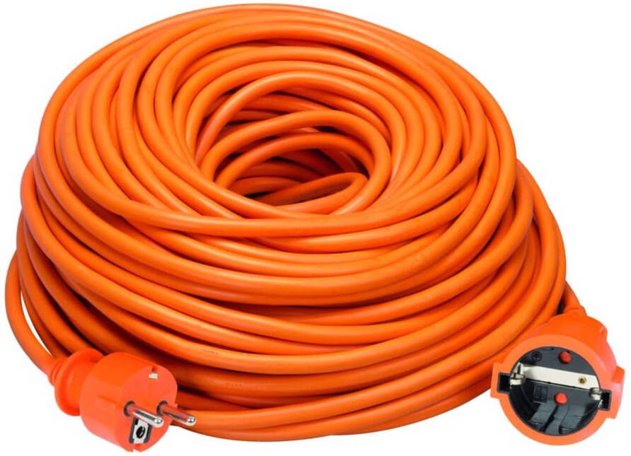 Perel Verlengkabel H05vv-f 3g1.5 40 M 3500 W Alleen Binnenshuis Ip20 Oranje Pvc