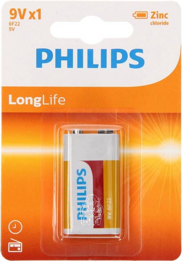 Philips 9V LongLife batterij