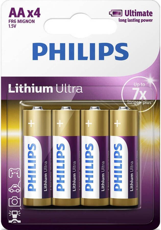 Philips AA Lithium Ultra Batterijen