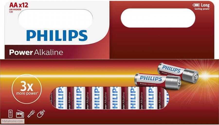 Philips Voordeelverpakking Aa-batterijen 12 Stuks