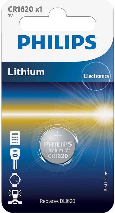 Philips CR1620 00B Minicells Alkaline Batterij