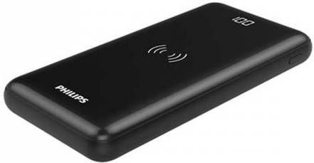 Philips DLP1011Q 00 Powerbank 10000mAh QI 2 USB-Poorten Power Delivery Zwart