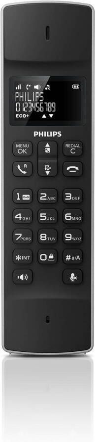 Philips Linea M4501B 01 Huistelefoon DECT Telefoon 1 Handset Zwart