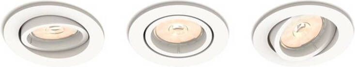 Philips Inbouwspot Enneper Wit ⌀9cm Gu10 3 Stuks