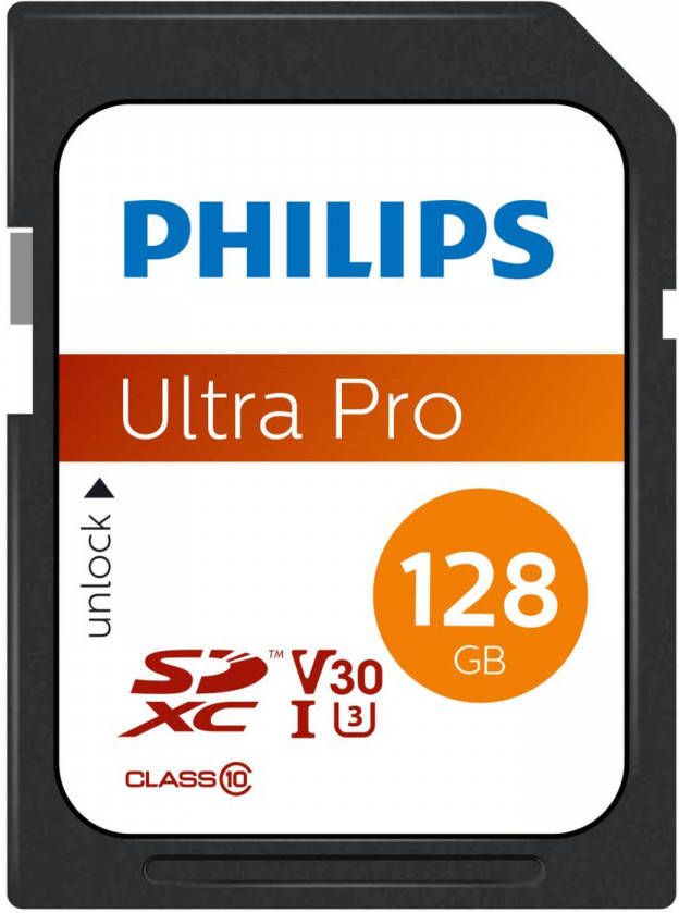 Philips FM12SD65B SDXC kaart 128GB Class 10 UHS-I U3
