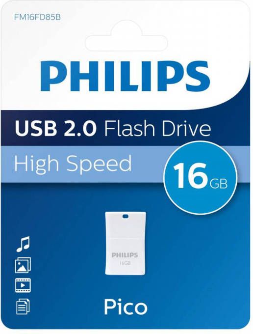 Philips FM16FD85B USB 2.0 16GB Pico Blauw