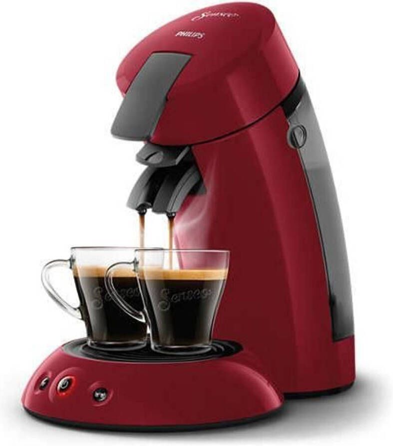 Philips HD6553 81 Senseo Original koffiepadmachine Aroma Booster Crema Pus 1 of 2 kopjes Rood