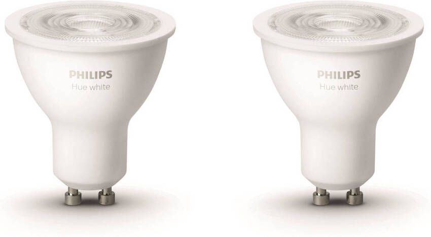 Philips Hue GU10 2-pack ZACHTWIT LICHT