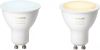 Philips Lighting Hue LED-lamp (2 stuks) White Ambiance GU10 Energielabel: A+ (A++ E) Wit online kopen