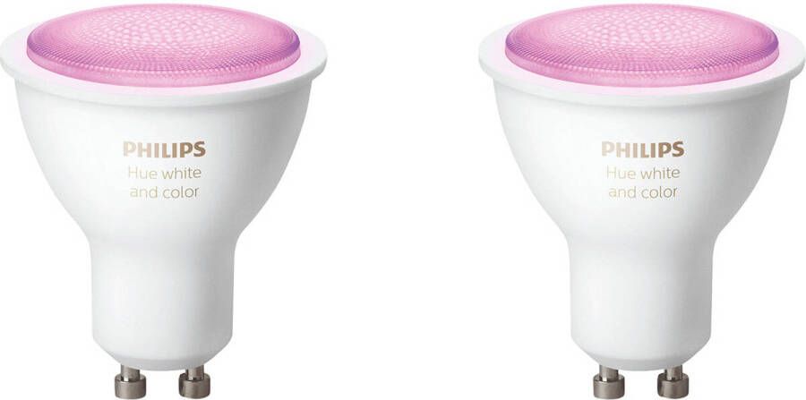 Philips HUE LED Spot GU10 White and Color Ambiance Bluetooth Duo Pack