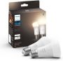 Philips Hue White Smart LED-lampen E27 Bluetooth-compatibel pak van 2 - Thumbnail 2