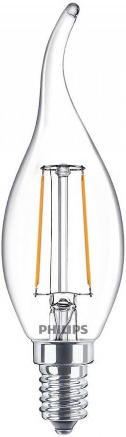 Philips LED Lamp E14 2W Kaars Filament