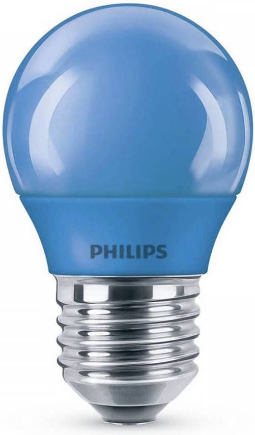 Philips Ledlamp Kogel Blauw E27 3 1w