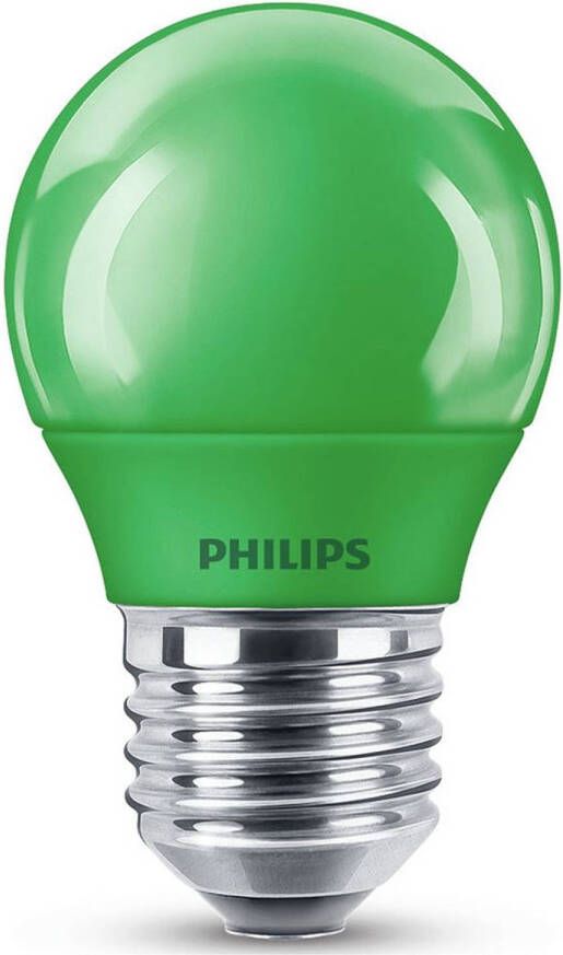 Philips LED Lamp E27 3 1W Groen