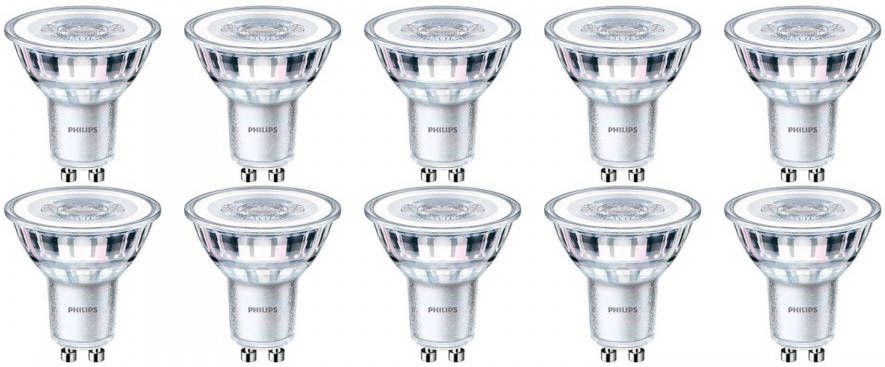 Philips LED Spot 10 Pack CorePro 840 36D GU10 Fitting Dimbaar 4W Natuurlijk Wit 4000K Vervangt 35W