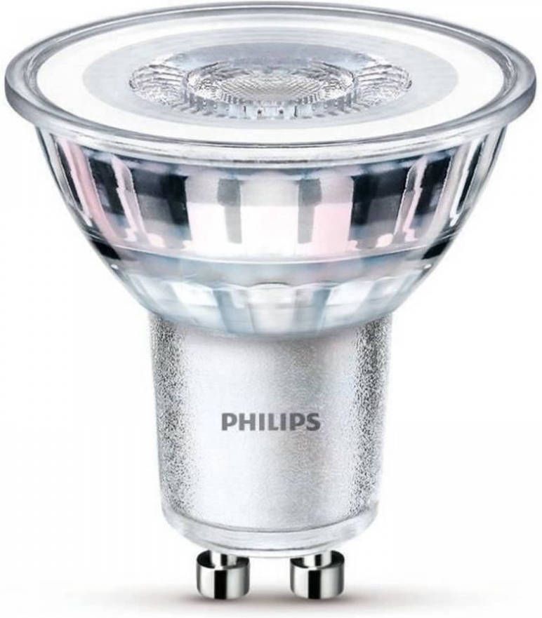 Philips LED Spot GU10 Lamp 50W Warm Wit Compatibel met Dimmer Glas