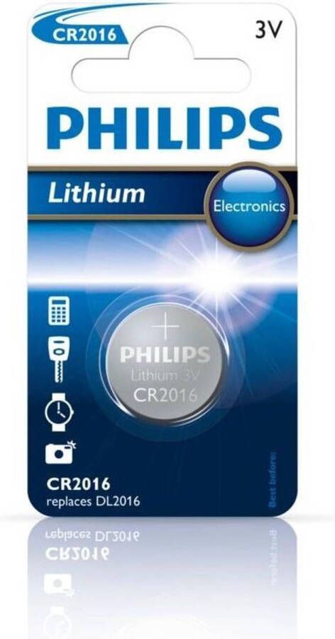 Philips Lithium CR2016 blister 1