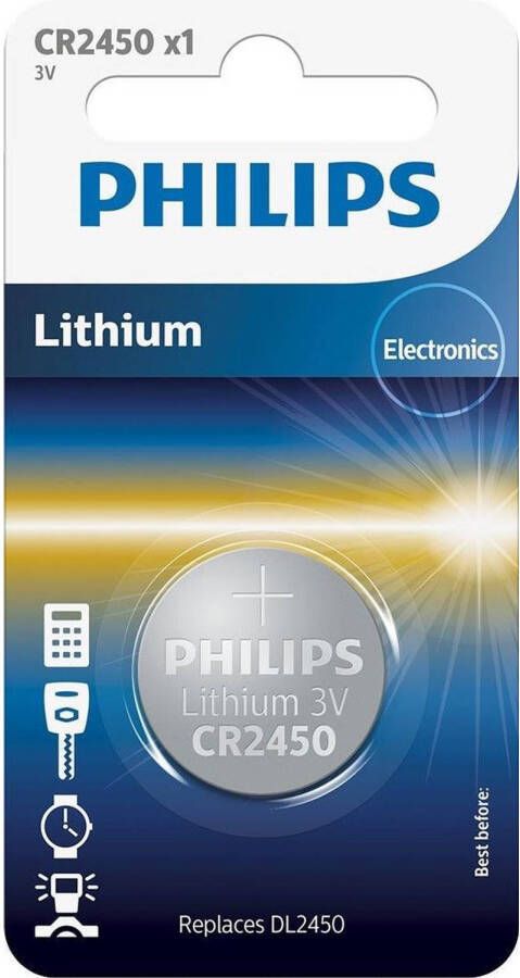Philips Lithium CR2450 blister 1