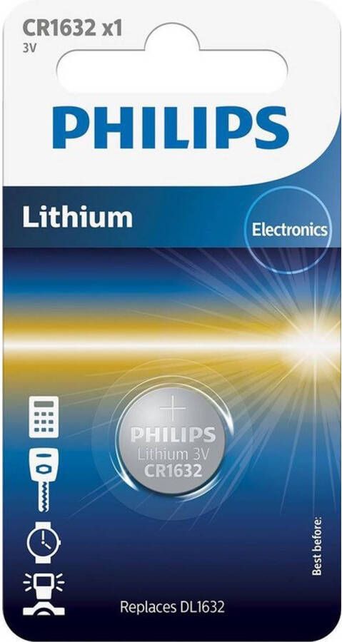 Philips Minicells Batterij CR1632