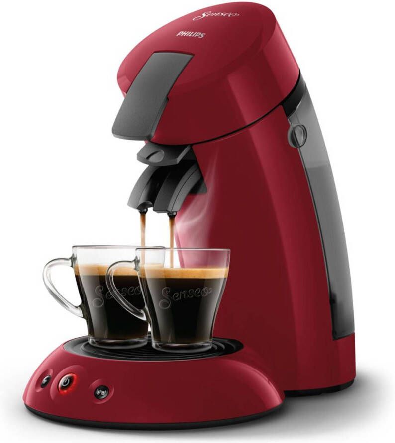 Philips Senseo Original HD6553 80 Koffiepadmachine voor max 2 Kopjes Koffie Exclusief Koffiepads Rood - Foto 2