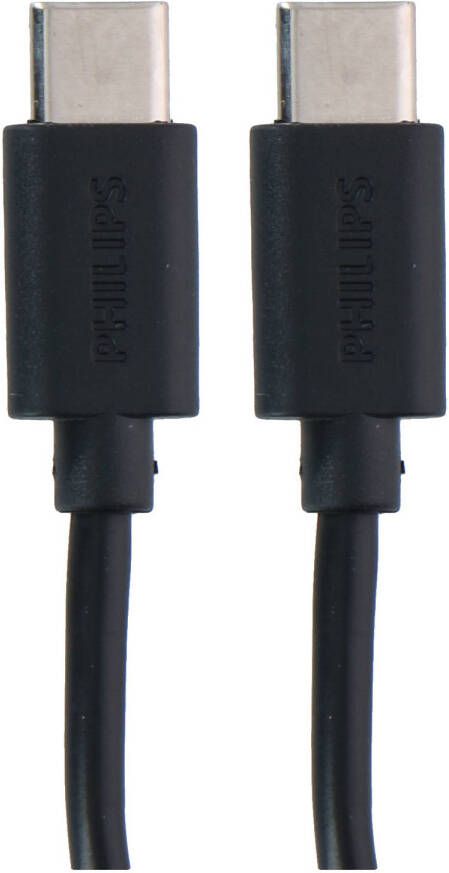 Philips USB-C naar USB-C Kabel DLC3106C 03 2 Meter Kabel Reservekabel Zwart