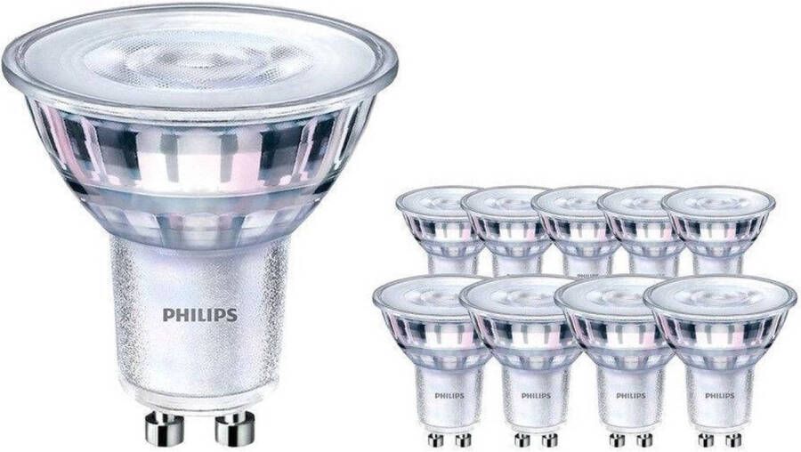 Philips Voordeelpak 10x Corepro Ledspot Mv Gu10 5w 827 36d Zeer Warm Wit Dimbaar Vervangt 50w