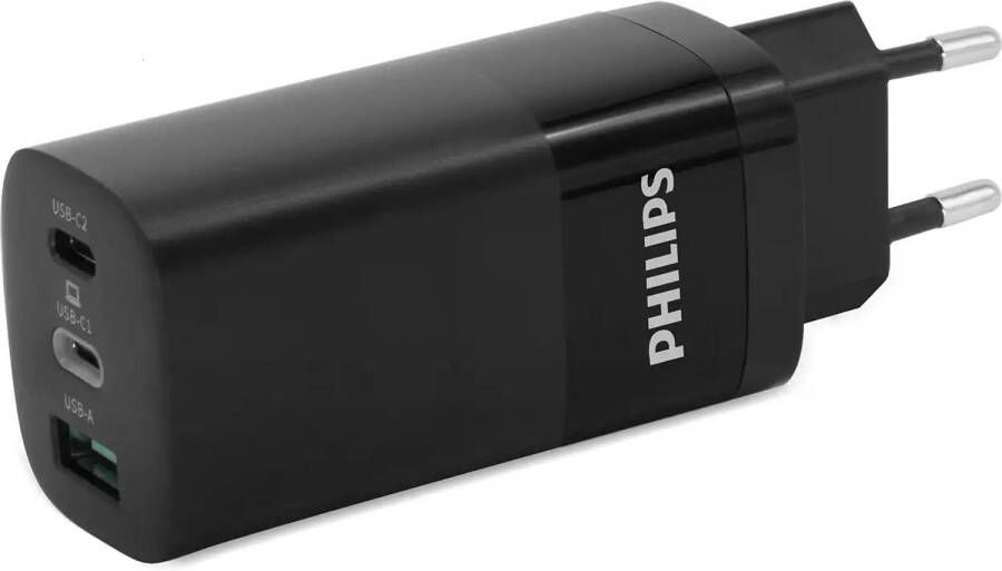 Philips Wandoplader DLP2681 12 1x USB-A 2x USB-C Quick Charge 65 Watt