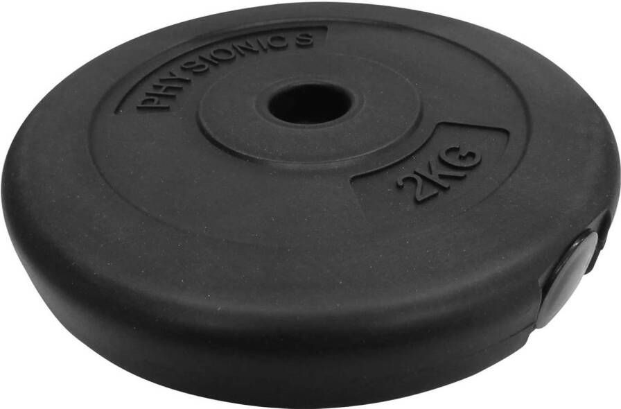 Physionics Gewichtsschijven halterschijven 2 x 7.5 kg voor krachttraining