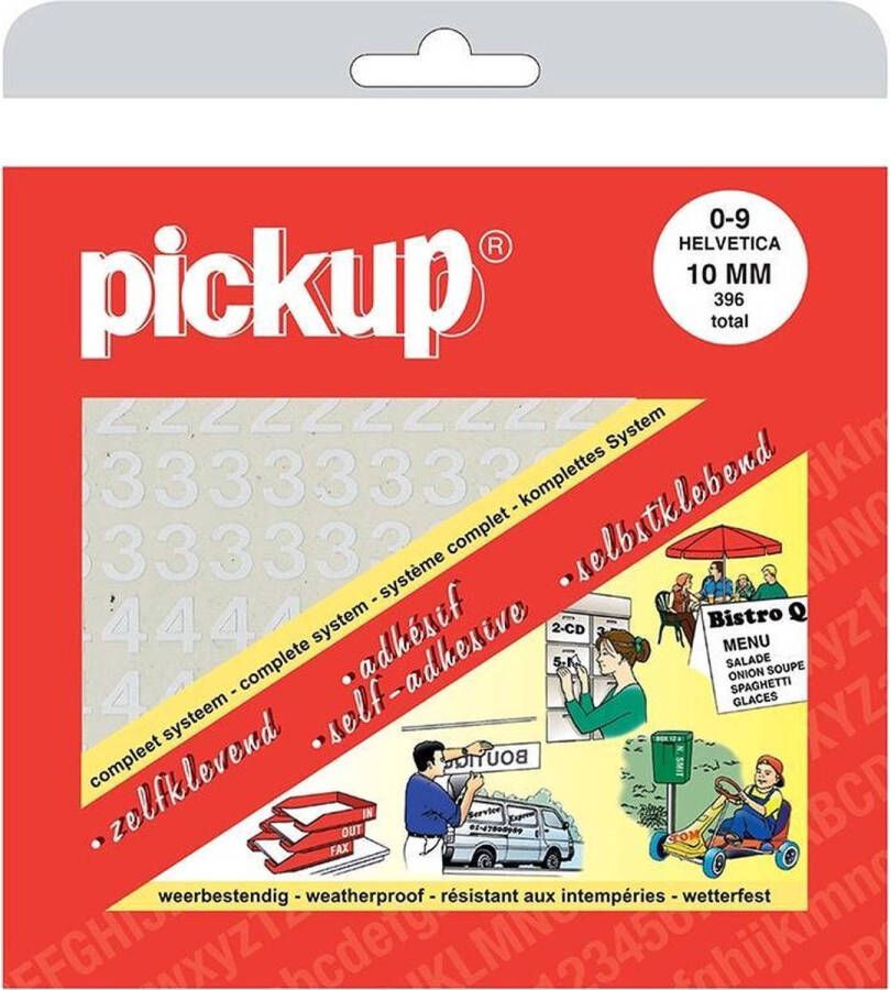 Pickup Cijferboek Helvetica wit