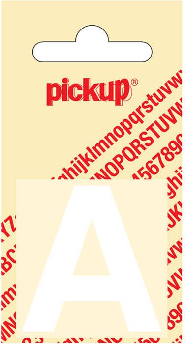 Pickup Plakletter Helvetica 40 mm wit A