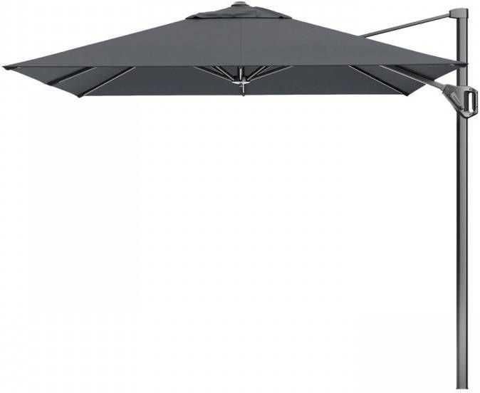 Platinum Voyager Vierkante Zweefparasol T1 2 5x2 5 M. Antraciet